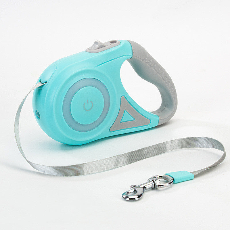 Retractable Dog Leash with Collar & Light