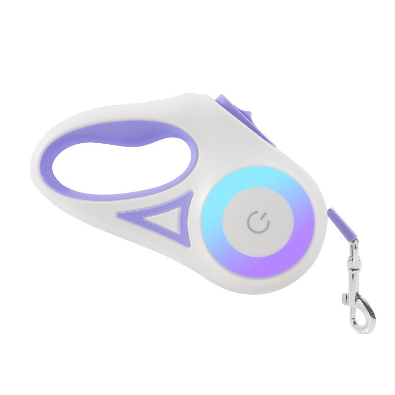 Retractable Dog Leash with Collar & Light