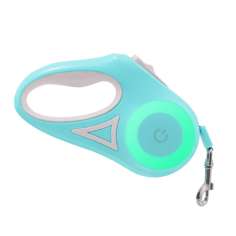 Retractable Dog Leash with Collar & Light