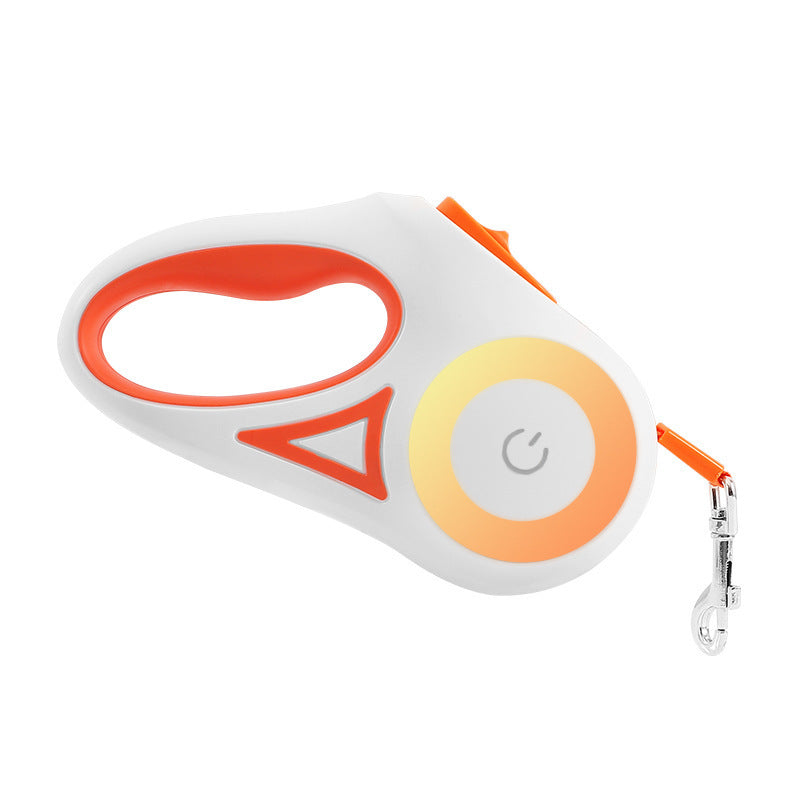 Retractable Dog Leash with Collar & Light