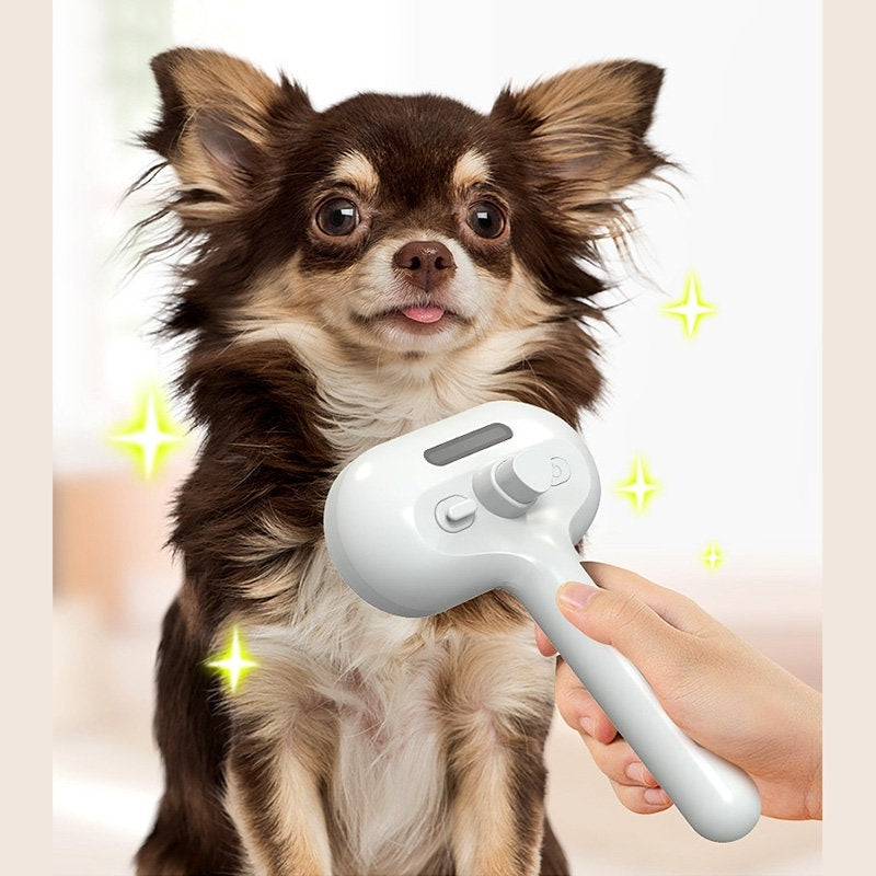 Self-Cleaning Grooming Comb with Mist