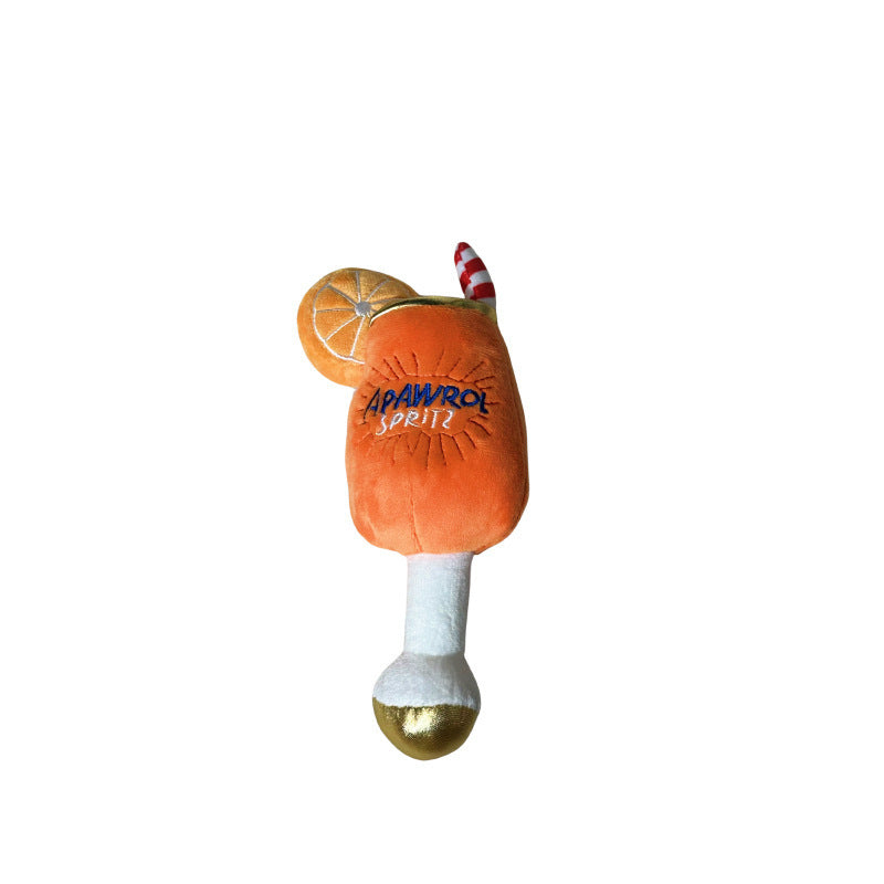 Cocktail Squeaky Toy
