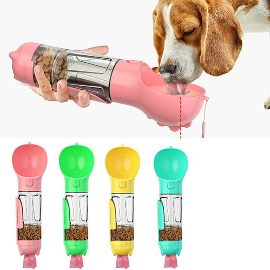 3-in-1 Portable Dog Water Bottle & Feeder