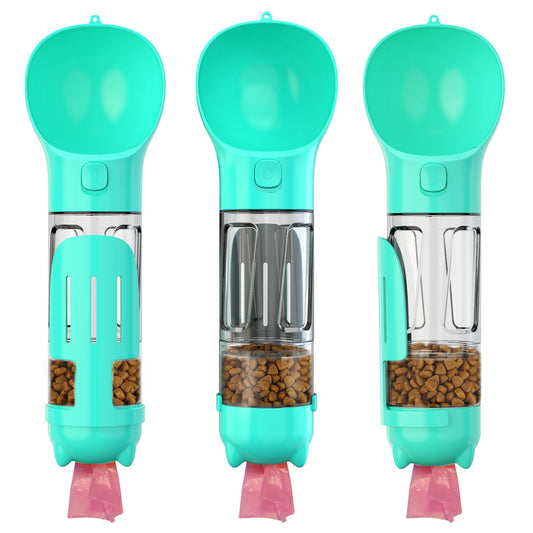 3-in-1 Portable Dog Water Bottle & Feeder